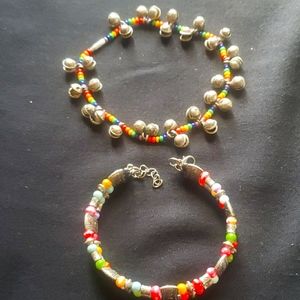 Two rainbow bracelets
